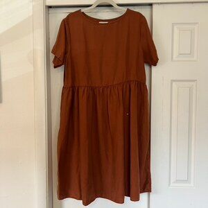 Tradlands Nico Dress, Burnt Orange